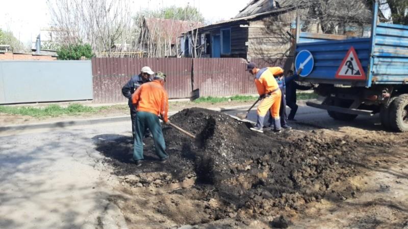 Улицу Аристова в Астрахани начали ремонтировать