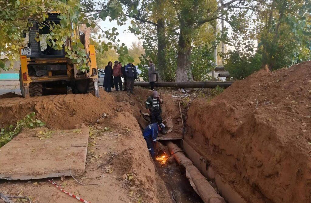 В Нариманове наконец завершают аварийные работы на сетях водоснабжения