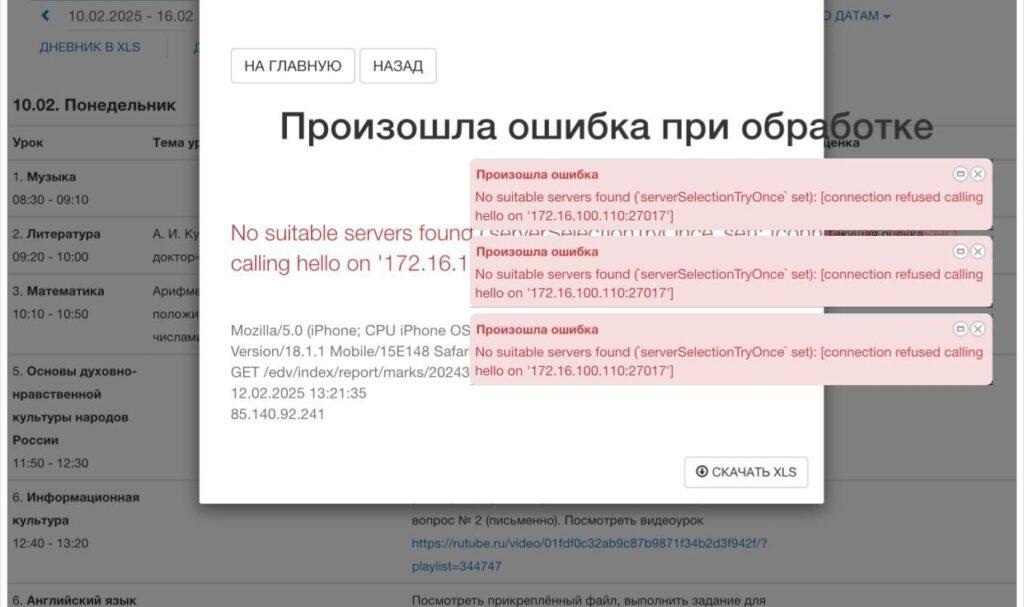 Астраханцы жалуются на массовый сбой в работе нового электронного дневника