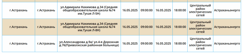 16 мая тысячи астраханцев планово останутся без света — фото 3