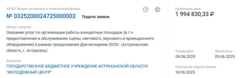 В Астрахани готовы потратить на празднование Дня молодежи почти 2 млн — фото 1