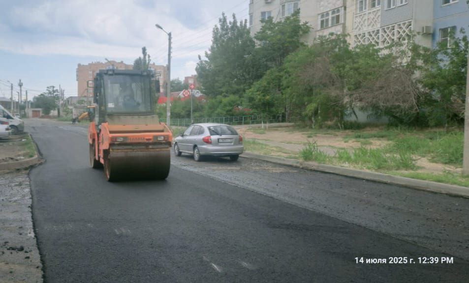 Ремонт улицы Куликова в Астрахани идет полным ходом