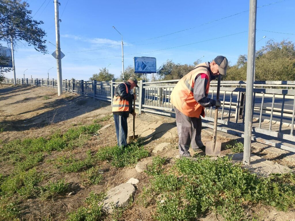 На мостах Астрахани развернули масштабную уборку