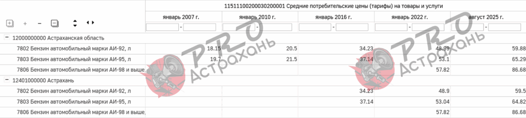 Астраханские автолюбители фиксируют резкий рост цен на бензин — фото 4