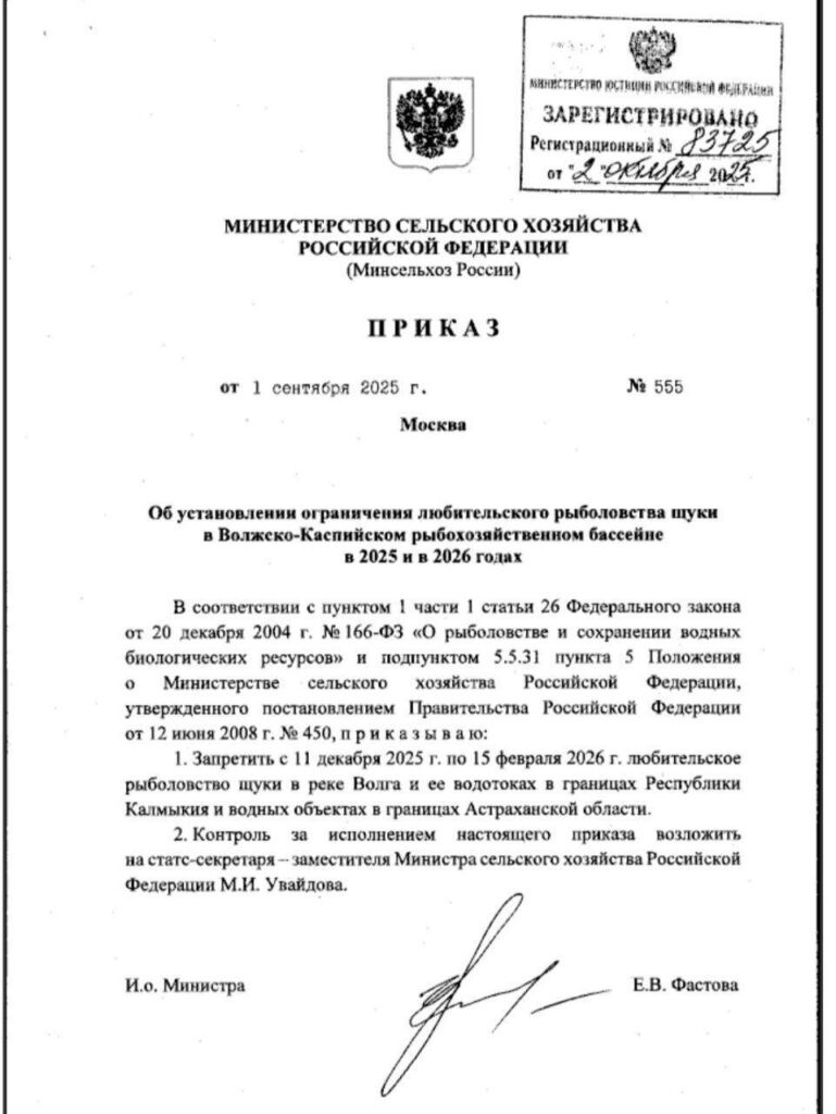 В Астраханской области запретили ловить не только воблу, но и щуку — фото 1