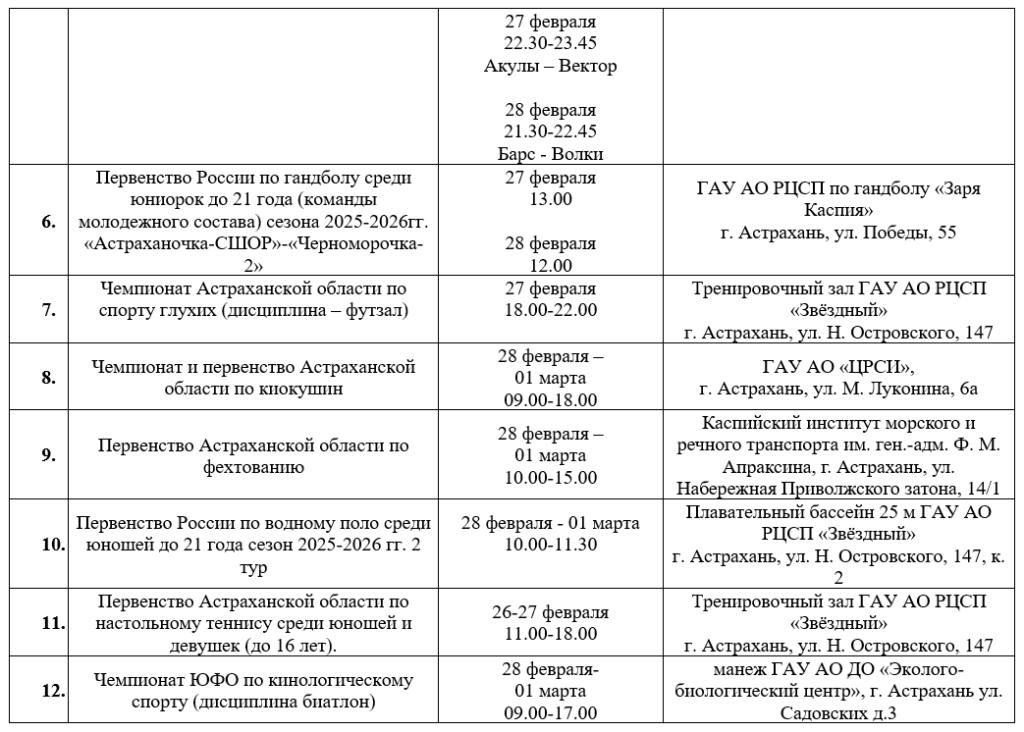 Гандбол, хоккей и даже дзюдо: куда сходить в Астрахани с 23 февраля по 1 марта — фото 2