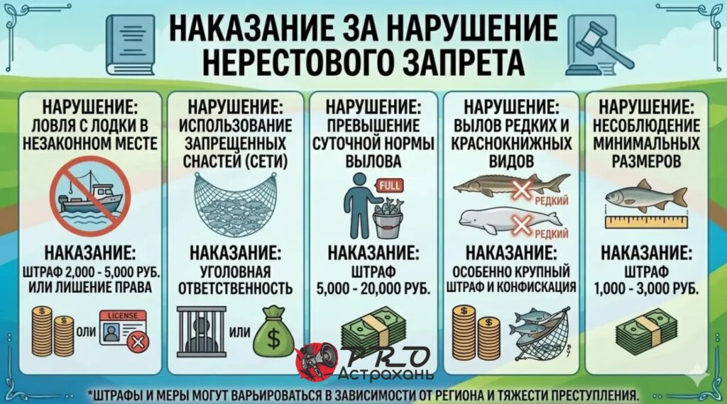 Астраханская рыбалка-2026: что нельзя ловить и за что грозит уголовка
