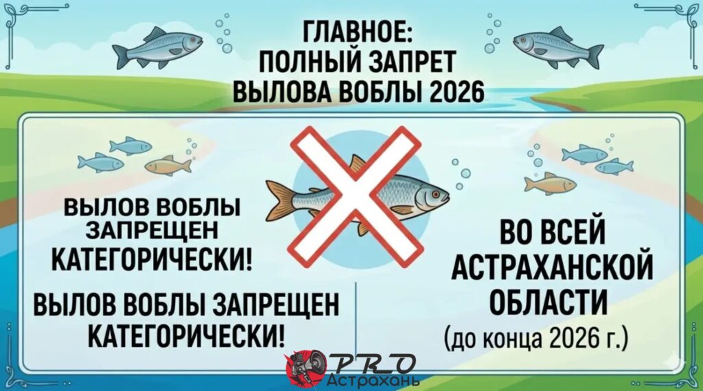 Астраханская рыбалка-2026: что нельзя ловить и за что грозит уголовка