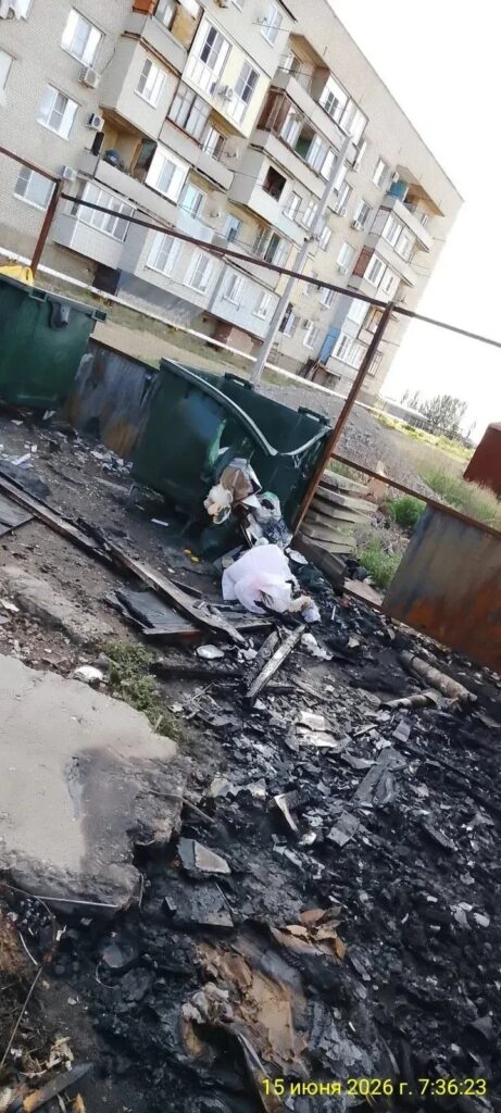 За полмесяца в Астраханской области сгорело 10 контейнеров