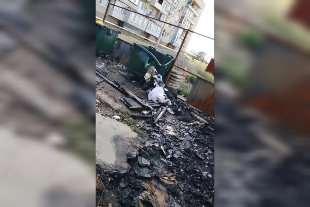 За полмесяца в Астраханской области сгорело 10 контейнеров