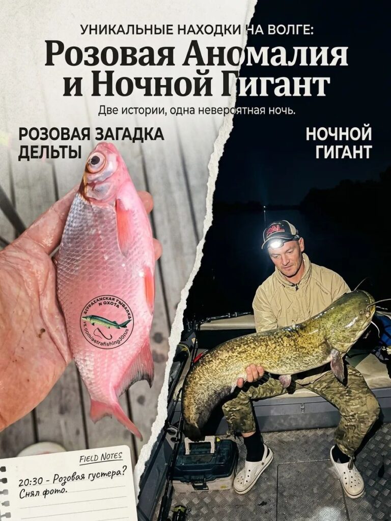 Розовая густера и ночной сом: Волга преподнесла рыбакам двойной сюрприз