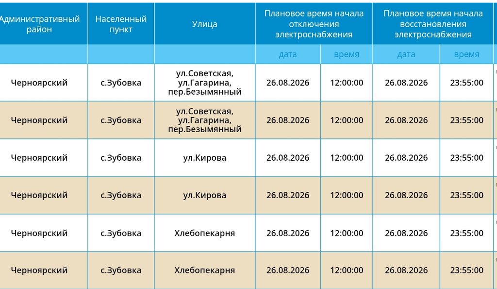 26 августа света не будет в Астрахани и пяти районах области — фото 18