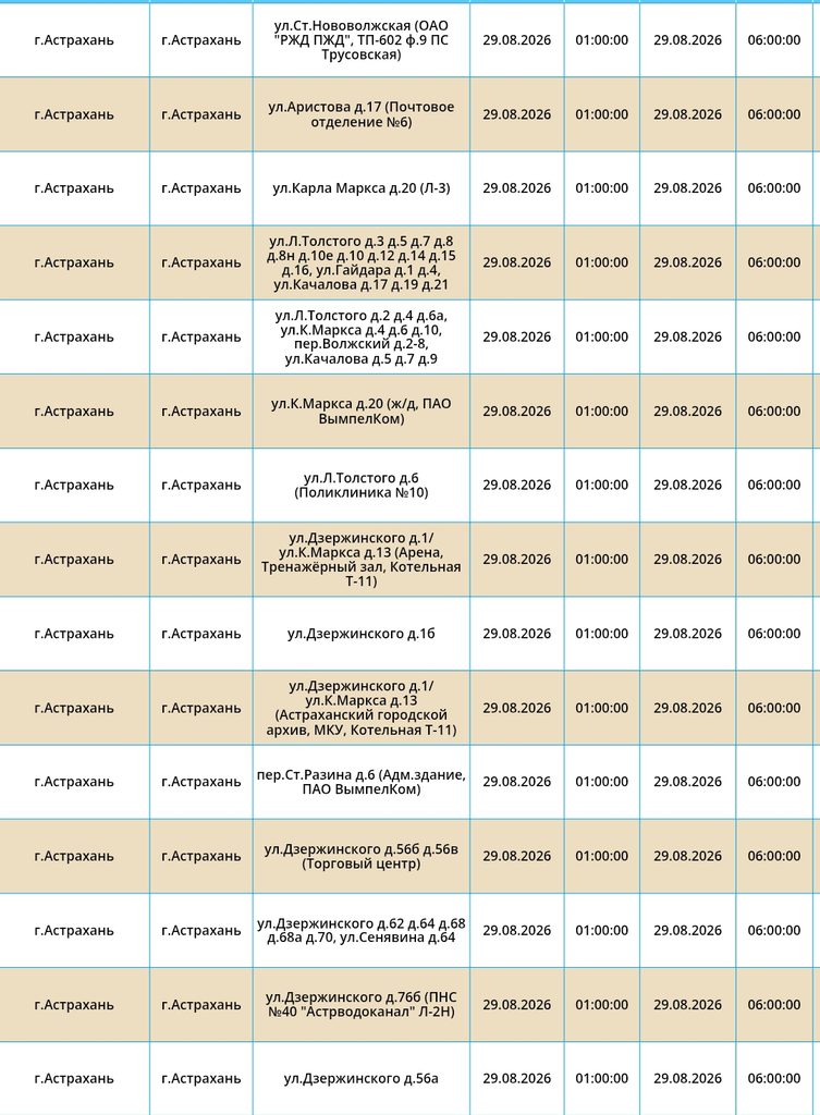 29 августа астраханцев ждет массовое отключение света — фото 24