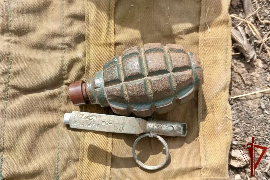В астраханском селе нашли гранату Ф-1 времён войны