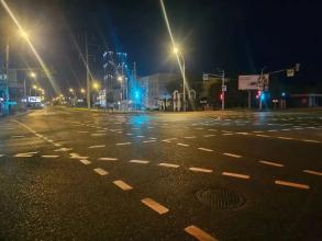 В Астрахани обновляют дорожную разметку