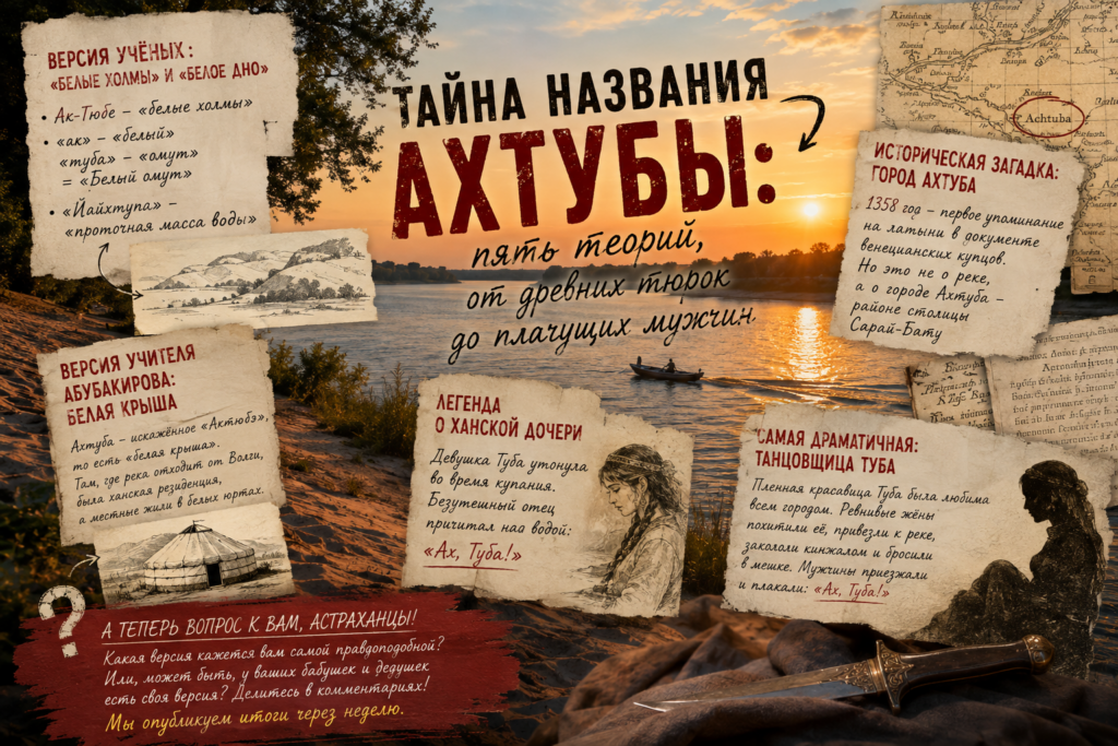 Тайна названия Ахтубы: пять теорий, от древних тюрок до плачущих мужчин