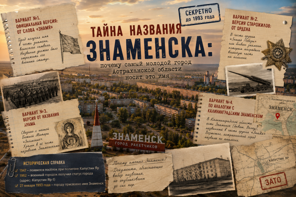 Тайна названия Знаменска: почему самый молодой город Астраханской области носит это имя