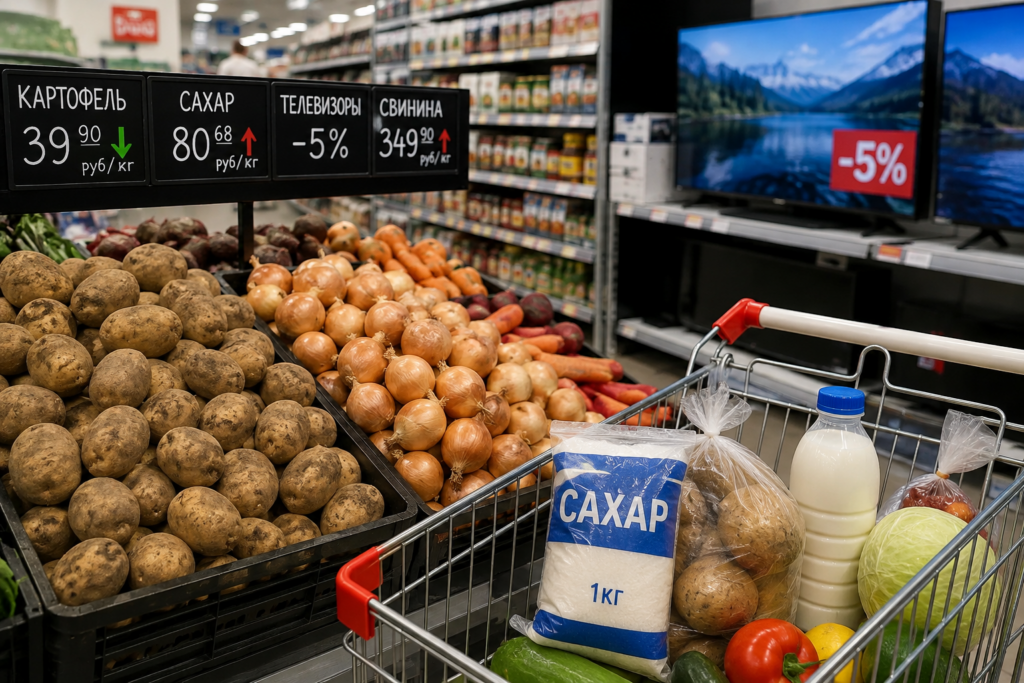 Картофель рухнул в цене на 6%, а телевизоры подешевели на 5%: что изменилось в Астрахани за неделю