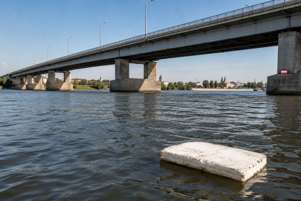 На Волге спасли подростка, который уплыл на пенопласте к Новому мосту