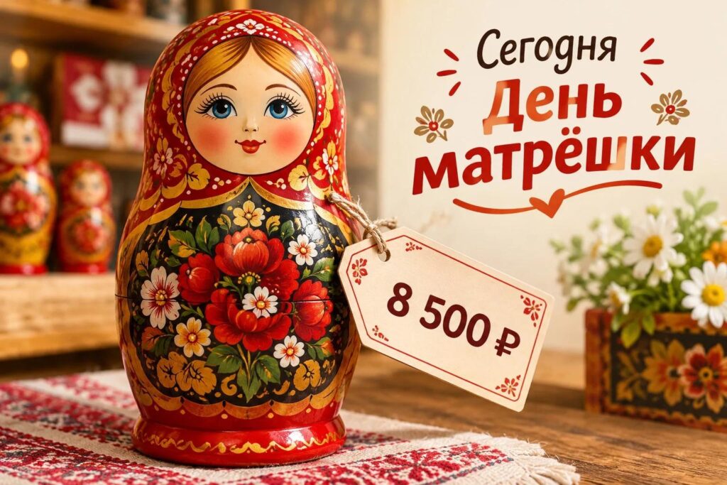Матрешка за 8,5 тысяч и термос из СССР — что продают в Астрахани в День матрешки